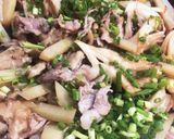 じゃがいもと舞茸の豚肉ダシダ炒め作り方5写真