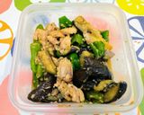 鶏肉ナスピーマン味噌炒め作り方10写真