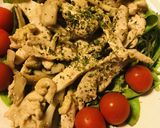 細切り鶏肉のバター＆オイスターソース炒め作り方4写真