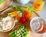 アスパラマヨチーズオープンサンド作り方9写真