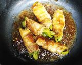 肉厚ピーマンの豚バラ巻き作り方5写真