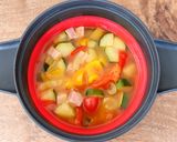 体に優しい簡単朝食。ベーコン野菜スープ作り方4写真