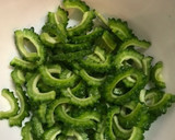 ゴーヤと炒り卵の納豆和え作り方1写真