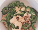 ゴーヤと炒り卵の納豆和え作り方6写真