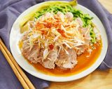 香味野菜ソースのさっぱり茹で豚作り方13写真