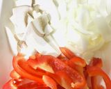 牛肉と野菜の黒酢炒め♡作り方1写真