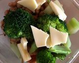 パンの耳で納豆ブロッコリー焼き作り方2写真