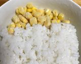 3分でコーンバターご飯作り方1写真