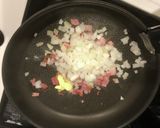キノコとベーコンのチーズリゾット作り方2写真