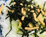 お茶漬けの素●オクラ＆トロロ昆布の茶漬け作り方2写真