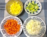 離乳食完了期★野菜たっぷり挽肉カレー作り方1写真