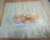 腐竹棒（湯葉のエビ春巻）腐竹菠菜蝦仁春巻作り方17写真