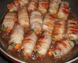 照り照り☆豚肉の野菜巻き作り方8写真