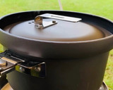 キャンプでイカ飯炊飯　缶詰と生姜を活用作り方3写真