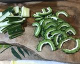 "のっけるだけ"ゴーヤと胡瓜の即席ナムル作り方1写真