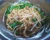 夏に!簡単!いんげんピーマン冷たいパスタ作り方4写真