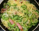 ゴーヤでほろ苦☆コク旨ナポリタン作り方7写真