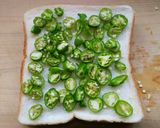 ししとうチーズトースト作り方1写真
