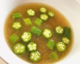 夏野菜★ おくらのお味噌汁作り方7写真