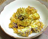 サツマイモのチキンラーメンまぶし作り方5写真