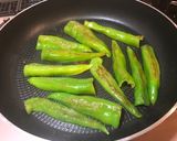 万願寺とうがらしの生姜醤油焼き作り方2写真