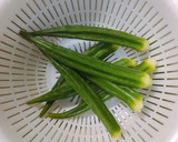 簡単♡オクラのめんつゆごま和え作り方1写真