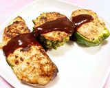 鶏ひき肉でいろいろ野菜肉詰め作り方11写真