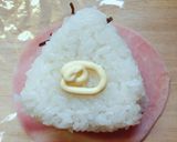 ハム巻きおにぎり♬お弁当に♡作り方5写真