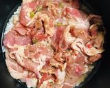 味付お肉を使用 炊き込みご飯と簡単おかず作り方2写真