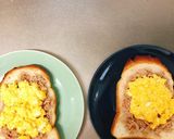 簡単朝食✿ツナたまふわとろトースト作り方6写真