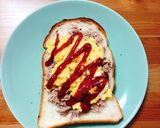 簡単朝食✿ツナたまふわとろトースト作り方7写真