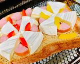 カマンベールの花火パンピザ♪作り方4写真