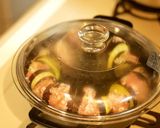 簡単！ナスと豚肉のミルフィーユ卵とじ作り方9写真