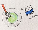 バジルのアイスクリーム作り方6写真