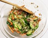 夏野菜たっぷり冷や汁風冷奴作り方4写真