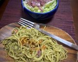 お好きなナッツでバジルソースパスタ作り方3写真