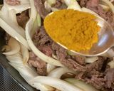 変色した牛肉の美味しい救済法！カレー炒め作り方4写真