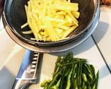 焼肉の残りとじゃがいもで青椒肉絲作り方1写真
