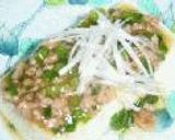 豆腐のそぼろあんかけ～ネギ風味～作り方3写真