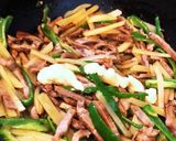 焼肉の残りとじゃがいもで青椒肉絲作り方6写真