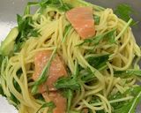絶品☆サーモンと水菜の和風冷製パスタ作り方3写真