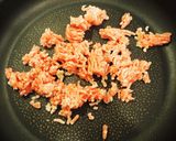 ひき肉とニラの甘辛にんにくごまだれ丼作り方4写真