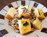 厚揚げと挽肉のにんにくごまあんかけ作り方7写真
