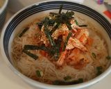 素麺〜サラダチキンのキムチもやし和え〜作り方4写真