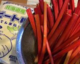 赤ルバーブのジャム作り方1写真