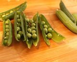 グリーンピースと鶏肉の混ぜご飯作り方1写真