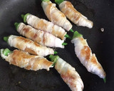 蒲焼のタレでウマウマオクラの豚肉巻き♪作り方3写真