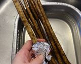 アルミホイルで簡単ごぼうの皮むき作り方2写真