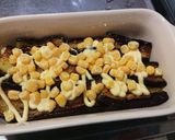 簡単おかず！なすのマヨコーンチーズ焼き作り方4写真