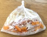 ポリ袋湯煎　疲れを癒す栄養たっぷり鶏がゆ作り方3写真